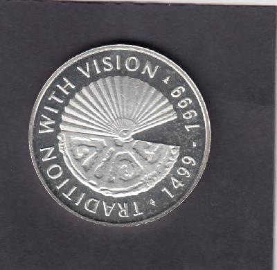 Beschrijving: 25 Florin VESPUCCI-SHIP